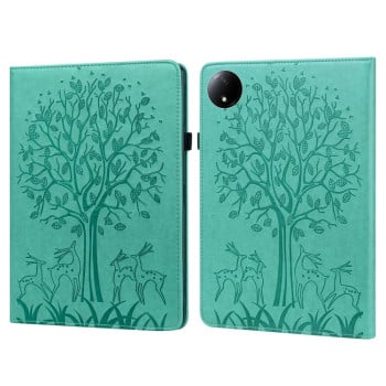 Чохол-книжка Tree Deer Embossed Leather для Xiaomi Redmi Pad SE 8.7 - зелений