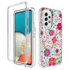 Противоударный чехол Transparent Painted для Samsung Galaxy A53 - Small Floral
