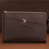 Універсальна сумка-конверт з натуральної шкіри на блискавці EsCase Business series для ноутбуків 13.3 дюйми та менш - кавовий