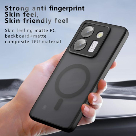 Противоударный чехол Armor Precise Hole PC Hybrid TPU для Xiaomi Poco M7 Pro 5G - черный
