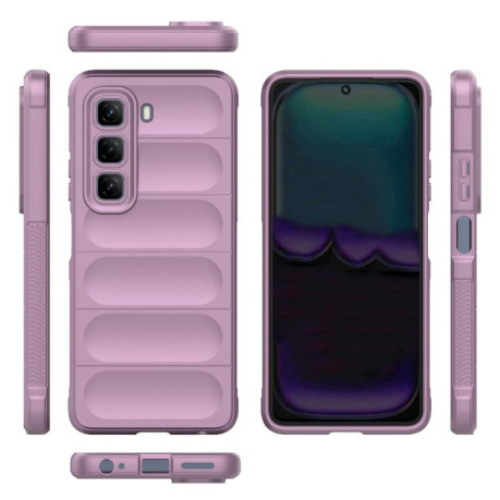 Силіконовий чохол Magic Flannel для Infinix Hot 50 4G - фіолетовий