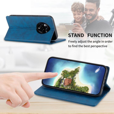 Чохол-книжка Business Solid Color Magnetic RFID Leather на Realme 14 Pro+ - синій