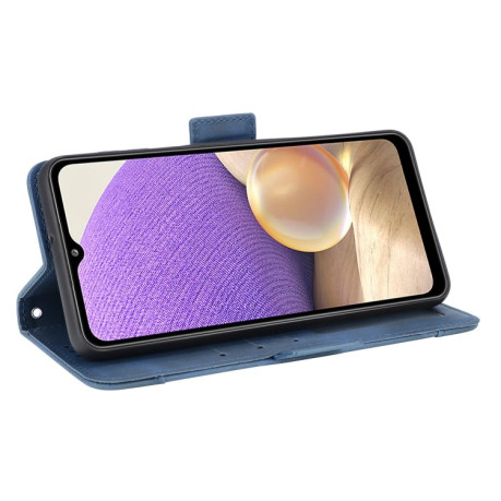 Кожаный чехол-книжка Wallet Style Skin на Samsung Galaxy A32 5G - синий