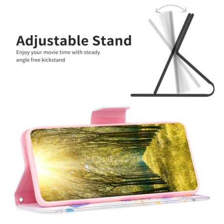 Чехол-книжка Colored Drawing Pattern для Samsung Galaxy A56 5G - Love