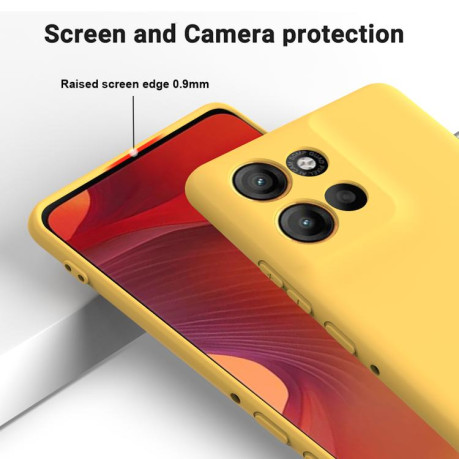 Силіконовий чохол Solid Color Liquid Silicone Motorola Moto G15 Power - жовтий