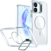 Прозрачный чехол Bright Color Clear с MagSafe и рамкой камеры на OPPO A6x 4G / 5G / 5G India — синий