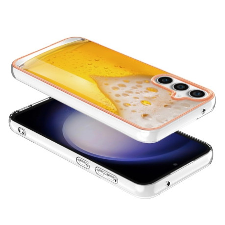 Противоударный чехол Electroplating IMD для Samsung Galaxy S23 FE 5G - Beer