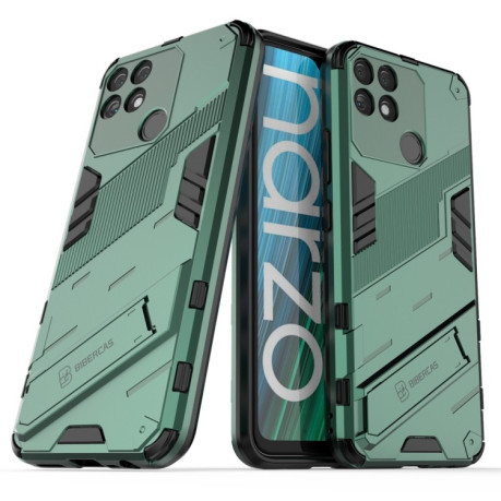Протиударний чохол Punk Armor для Realme Narzo 50A - зелений