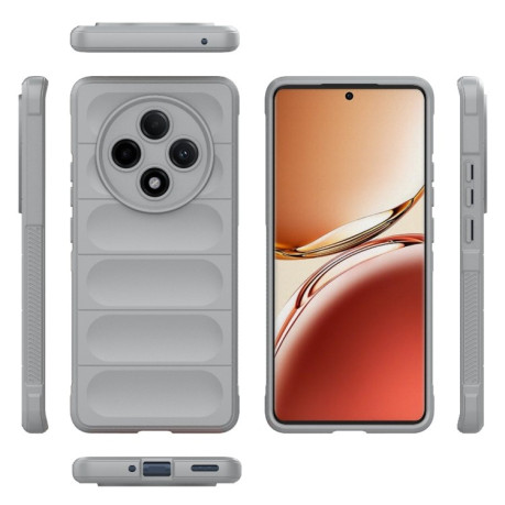Силиконовый чехол Magic Flannel для OPPO A3 Pro 5G - серый