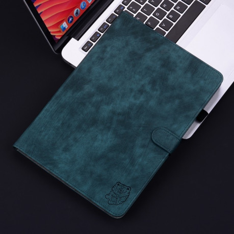 Чохол-книжка Embossed Tiger Pattern Leather для Xiaomi Redmi Pad SE 8.7 - синій