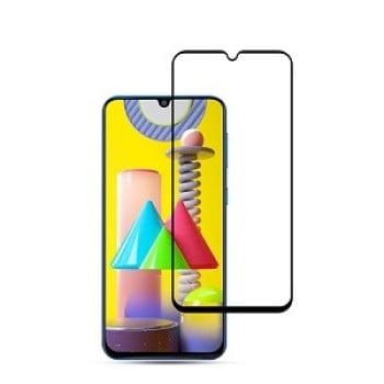 Комплект захисного скла 2PC mocolo 0.33mm 9H 3D Full Glue Samsung Galaxy M31 - чорне