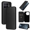 Чехол-книжка Carbon Fiber Texture на Xiaomi 17T 5G — чёрный