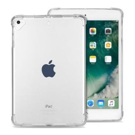 Противоударный прозрачный силиконовый чехол Full Thicken Corners на iPad 9.7 2018/2017 / Pro 9.7 / Air 2 / Air -прозрачный