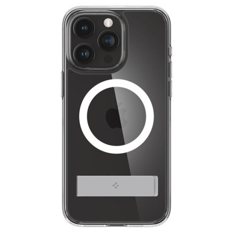 Оригинальный чехол Spigen Ultra Hybrid S MagSafe case with stand для iPhone 15 Pro Max - transparent