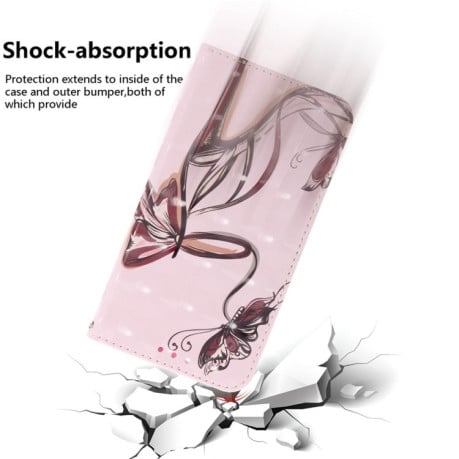 Чехол-книжка Crystal 3D Shockproof Protective Leather для Samsung Galaxy M35 - High-heeled