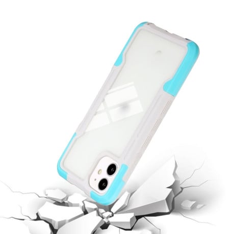 Противоударный чехол 3 in 1 Protective для iPhone 11 - голубой
