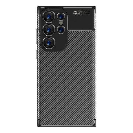 Ударозахисний чохол HMC Carbon Fiber Texture на Samsung Galaxy S23 Ultra 5G - чорний