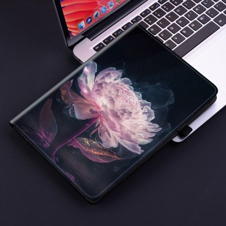 Чехол- книжка Crystal Texture Painted Leather Smart Tablet Case для iPad Pro 11 2024 - Peony