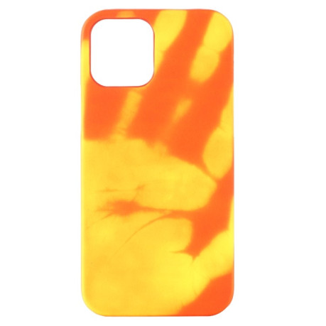 Термочехол Paste Skin PC Thermal Sensor на iPhone 12 Mini (Красный в желтый)