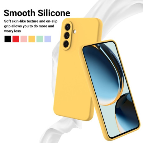 Силіконовий чохол Solid Color Liquid Silicone  для Samsung Galaxy A26 5G - жовтий