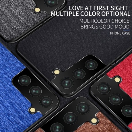 Чохол протиударний Cloth Texture на Samsung Galaxy S21 - чорний