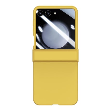 Противоударный чехол Three Parts  PC Skin Feel Shockproof  для Samsung Galaxy  Flip 6 - желтый