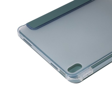 Чехол-книжка 3-folding Electric Pressed для iPad 10.9 2022 - темно-зеленый