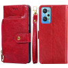 Чехол-книжка Zipper Bag для Realme GT NEO 3T/GT 2/ GT Neo 2 - красный