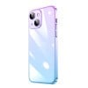 Противоударный чехол Electroplated Gradient для iPhone 14 Plus - Blue Purple