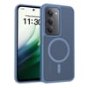 Противоударный чехол Skin Feel TPU Hybrid PC MagSafe для Xiaomi Redmi 15 5G Global / 15 4G SEA 169.5mm — синий