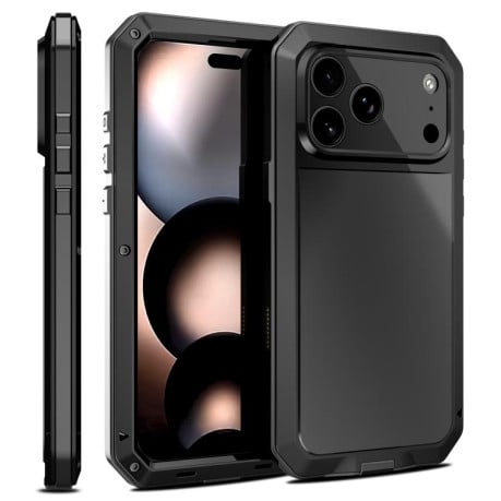 Противоударный чехол RedPepper Triple-proof Metal на iPhone 17 Pro - черный