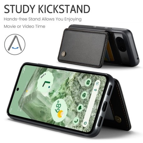 Чехол CaseMe C22 Card Slots Holder RFID Anti-theft для Google Pixel 8a - черный