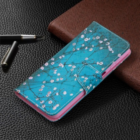 Чехол-книжка Colored Drawing Series на Samsung Galaxy A32 4G- Plum Blossom