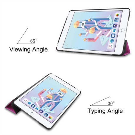 Чохол-книжка Custer Texture на iPad Mini 4 / Mini 5 - фіолетовий