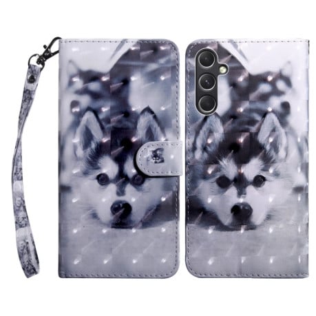 Чохол-книга 3D Painting для Samsung Galaxy A55 5G - Husky