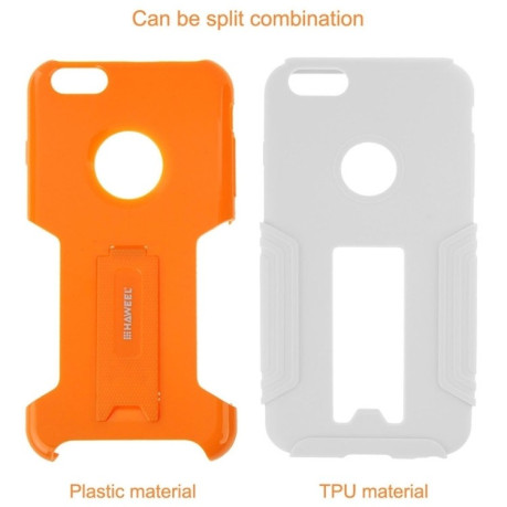 Противоударный чехол HAWEEL Dual Layer  with Kickstand  на iPhone 6 Plus- оранжевый
