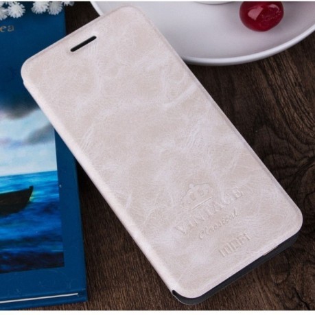Кожаный чехол- книжка MOFI VINTAGE на Samsung Galaxy S7 Edge / G935 (White)