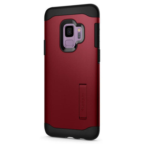 Оргинальный чехол Spigen Slim Armor на Samsung Galaxy S9 Merlot Red