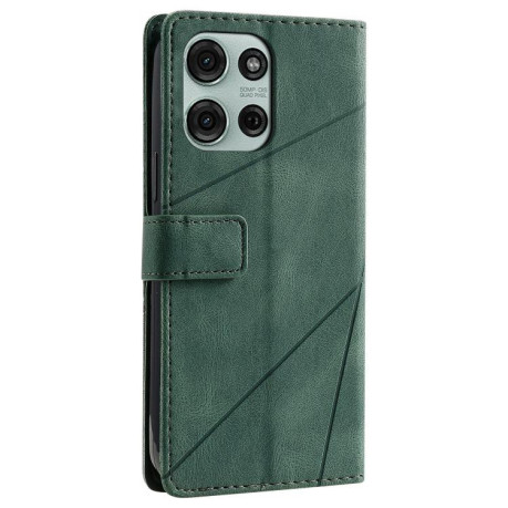 Чохол-книжка Skin Feel Splicing для Motorola Moto G75 5G - зелений