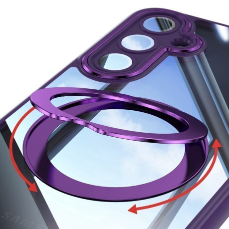 Противоударный чехол MagSafe Acrylic Hybrid для Samsung Galaxy A16 5G - фиолетовый
