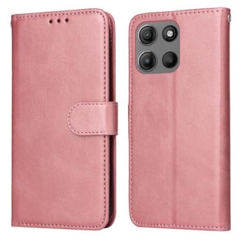 Чехол-книжка Classic Calf Texture Flip Leather для Motorola Moto G15 / G15 Power - золото