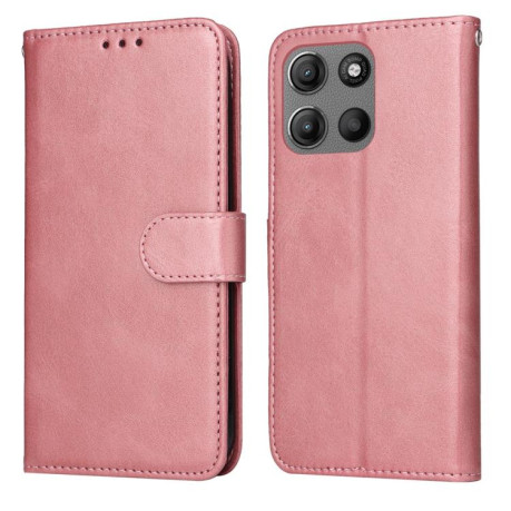 Чохол-книжка Classic Calf Texture Flip Leather для Motorola Moto G15/G15 Power - золото