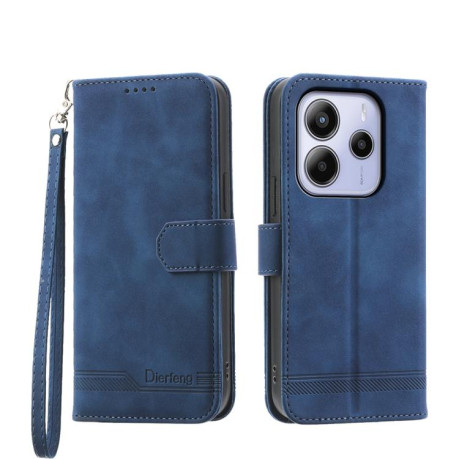 Чохол-книжка Dierfeng Dream Line для Xiaomi Redmi Note 14 4G 164.48mm - синій