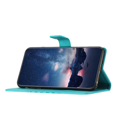 Чехол-книжка Diamond Embossed Skin Feel для Samsung Galaxy S23 5G - синий