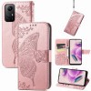 Чохол-книжка Butterfly Love Flower Embossed для Xiaomi Redmi Note 12S - рожеве золото