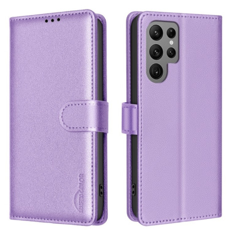 Чохол-книжка RFID Anti-theft Leather  для Samsung Galaxy S25 Ultra 5G - фіолетовий