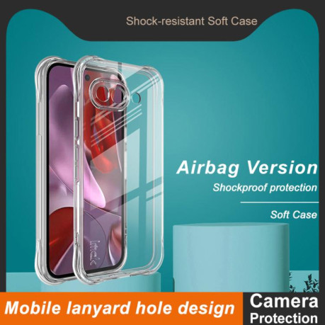 Чехол imak Shockproof Airbag для Google Pixel 9a - прозрачный