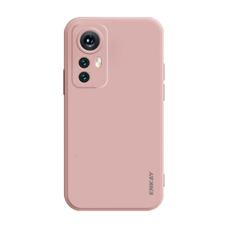 Противоударный чехол ENKAY Liquid Silicone для Xiaomi 12 Pro / 12S Pro - розовый