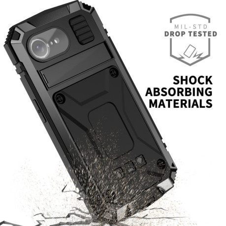 Противоударный чехол R-JUST Life Waterproof для  iPhone 16e - черный