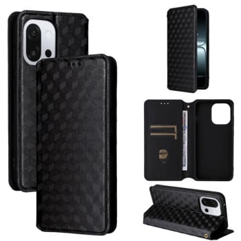 Чехол-книжка Cubic Grid Calf Texture для OnePlus 13T - черный